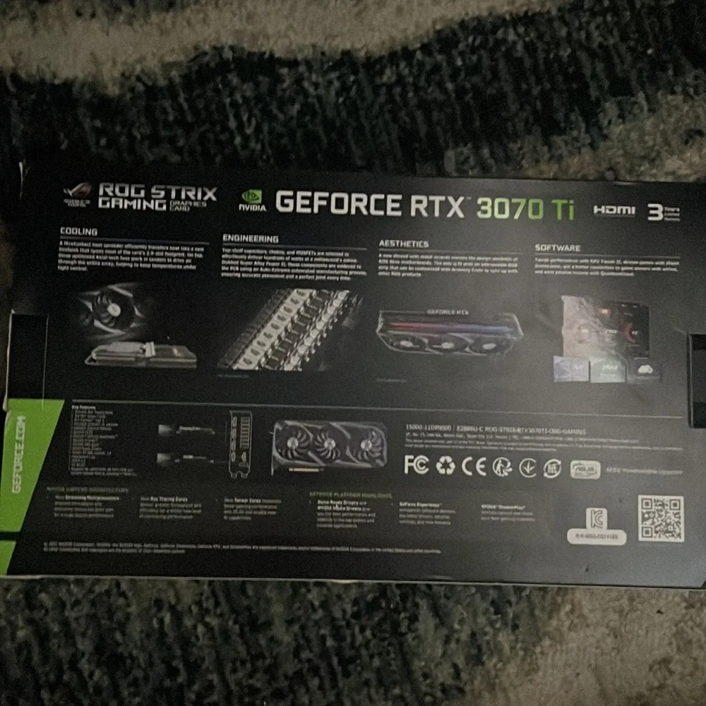 Asus rog strix 3070 ti gpu